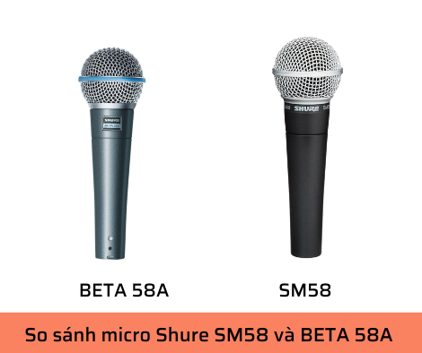 So sánh micro Shure SM58 và BETA58A